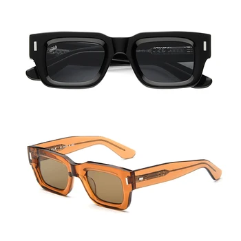 SILENCE RHYTHH ARES Толстые ацетатные солнцезащитные очки Оригинальные дизайнерские солнечные очки ручной работы Мужская мода Классические очки черепаха
