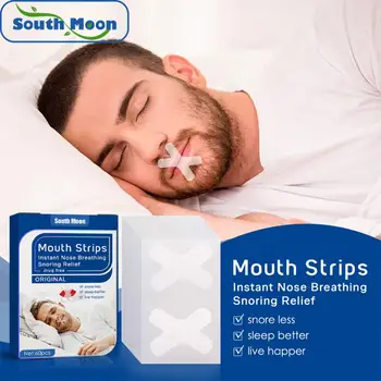  Sleep Strips Нежная лента для сна для лучшего дыхания носом Ночной сон Дыхание ртом и громкий храп 60/90/120 шт.
