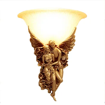 SOFITY Angel Настенные светильники LED Gold Креативный дизайн Смола Бра 3 цвета Светильники для дома Гостиная Спальня 4