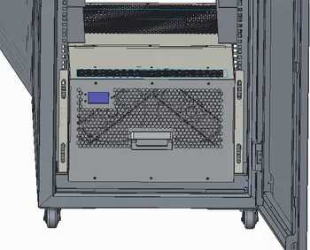 Source Шкафной кондиционер мощностью 1500 Вт 7U без внешнего блока Хладагент R134a RS485 встроенный в стойку 5