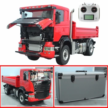 Tamiya RC Truck 1/14 4x4 Самосвал с дистанционным управлением Металлическая модель Игрушка со световой и звуковой системой RTR Игрушки для мальчиков Подарок