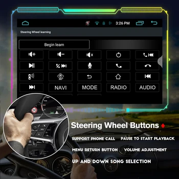 TIEBRO Android 10 Авто Радио Мультимедийный Плеер Для Ford Mondeo 2007-2010 Tesla Style Экран GPS Навигация Carplay Головное устройство 9,7 '' 3