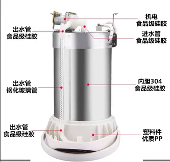TSJ бытовая изолированная электрическая бутылка для воды 304 электрический чайник из нержавеющей стали чайник с горячей водой кастрюля для кипящей воды 220 В 2