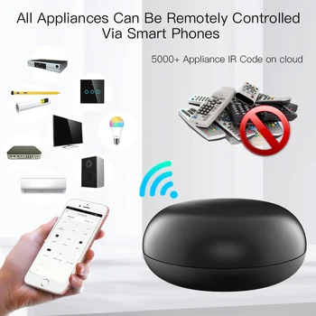 Tuya Universal WiFi IR RF Пульт дистанционного управления Smart Life APP работает с Alexa Home