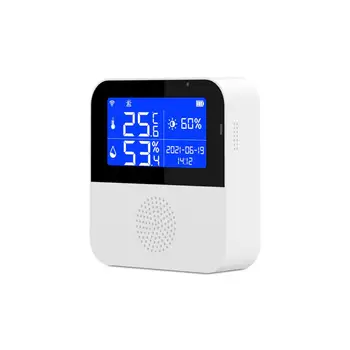 Tuya WiFi Датчик температуры и влажности Умный дом Внутренний термометр Гигрометр Smart Life APP Работа с Google Ассистентом 5