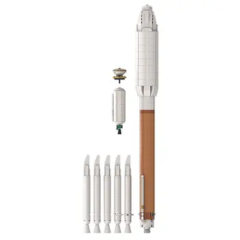 Ultimate Atlas V (масштаб Сатурна V) Модель 848 деталей Набор игрушек для сборки MOC Build 2