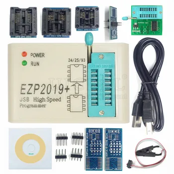 USB Программатор Высокоскоростной SPI USB 2.0 для 24 25 93 EEPROM 25 Flash BIOS Chip с SOP Socket Clip Burner Kit EZP2019