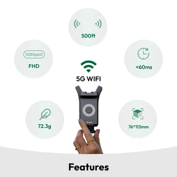 WIFI HDMI-передатчик - выход Accsoon CineView Nano USB-C 5 ГГц Диапазон 150 М 1