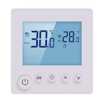 WiFi Цифровой программируемый умный комнатный термостат с датчиком температуры и влажности приложения Tuya