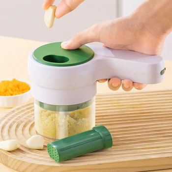 WORTHBUY Ручной электрический овощерез Ручной слайсер для зеленого лука USB Перезаряжаемый фруктово-чесночный лук-пюре Измельчитель перца