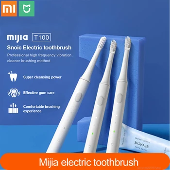 Xiaomi Mijia T100 Mi Умная электрическая зубная щетка 2 скорости MiHome Sonic Зубная щетка Отбеливание Уход за полостью рта Напоминание о зоне