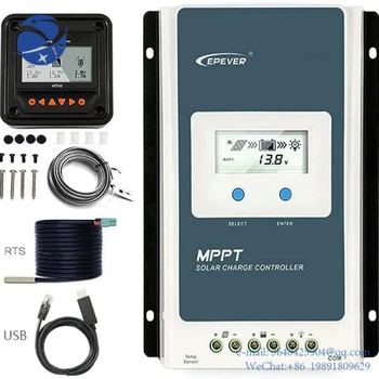 YYHC EPEVER 30A MPPT Контроллер заряда солнечной батареи VOC100V