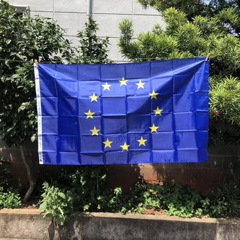 Z-ОДИН ФЛАГ 3x5 футов Флаг Европейского Союза 90 * 150 см Евро Флаг Европы из суперполиэстера Флаг Совета Евро