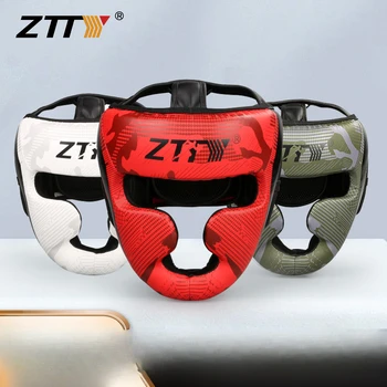 ZTTY Боксерский шлем Защита головы Защита лица обезьяны Боевой шлем Санда Утолщенный головной убор для взрослых Муай Тай 0