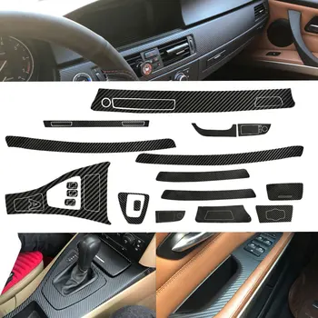 Автомобильная 5D виниловая наклейка из углеродного волокна подходит для BMW 3 серии E90 2005 2006 2007 2008 2009 2010 2011 2012 2013 Аксессуары