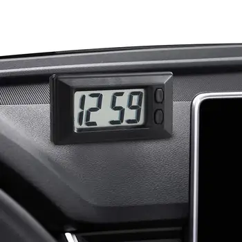 Автомобильные цифровые часы Авто Приборная панель грузовика Время Приборная панель автомобиля Цифровые часы Светодиодные часы Автомобильные клейкие мини-декор для домашнего стола 0