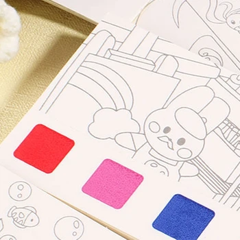 Акварельная книжка-раскраска Книга для рисования Монтессори Игрушка для рисования Игрушка для путешествий для малышей 2