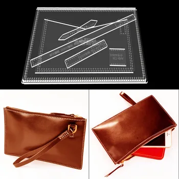 Акриловый рисунок Выкройка Шитье Дизайн Выкройка Женская маленькая сумка через плечо Сумка для мобильного телефона Fit Акриловая форма