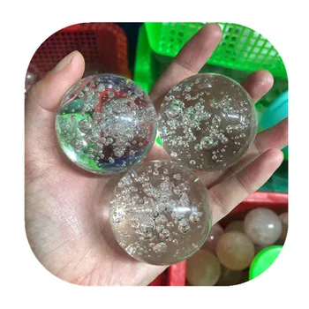 Белый пузырьковый смоляной шар Кристалл Исцеление Драгоценный камень для украшения