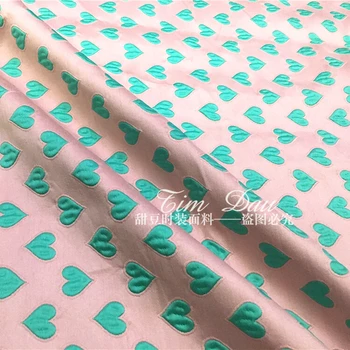 Бесплатная доставка! Розовая жаккардовая модная ткань хрустящая куртка для платья DIY ткань оптом высококачественная жаккардовая ткань 1