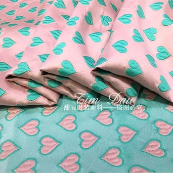 Бесплатная доставка! Розовая жаккардовая модная ткань хрустящая куртка для платья DIY ткань оптом высококачественная жаккардовая ткань 2