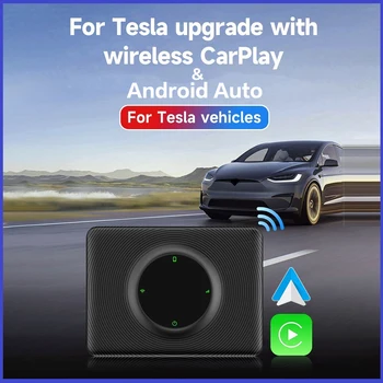 Беспроводная автомобильная игра Aibox для Tesla Model 3 Model Y X S 5 ГГц WiFi BT Apple Carplay Android Auto Smart Adapter Поддержка Spotify Waze