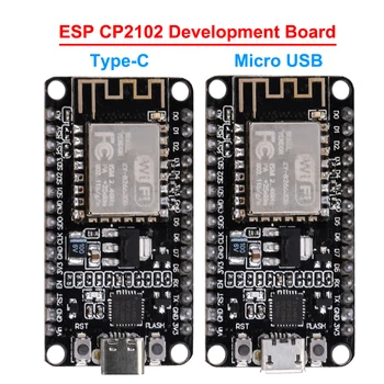 Беспроводной модуль CP2102 NodeMcu Lua WIFI Плата для разработки Интернета вещей на базе ESP8266 Type C Micro USB