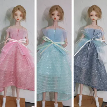 Блестящее кружевное платье / платье принцессы-бабочки юбка / 30 см наряд для кукольной одежды Для 1/6 Xinyi FR ST Кукла Барби