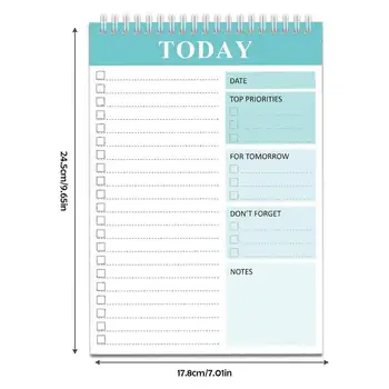  Блокнот для ежедневника с двухпоточной повесткой дня Журнал тренировок и планировщик для работы и дома 5