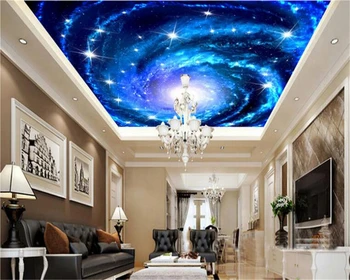 Большие обои на заказ Мечта Звездное небо Потолочные фрески 3D Гостиная Спальня Потолок Обои papel de parede
