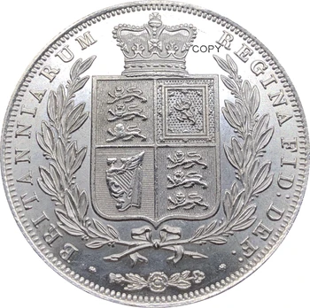 Британские 1853 Половина Кроны Король Георг VI Английский Лондон Королевский монетный двор Позолоченные серебряные монеты 1