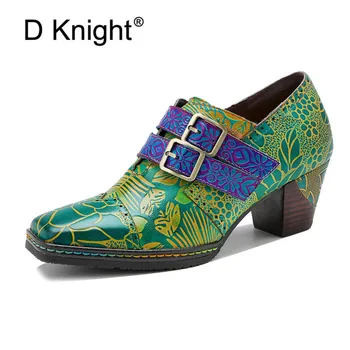  Британский стиль Изготовленная на заказ женская обувь Боковая молния Brogue Shoes 2023 Plus Size Обувь Обувь Женская Оксфордская Обувь Из Натуральной Кожи Для Женщин 0