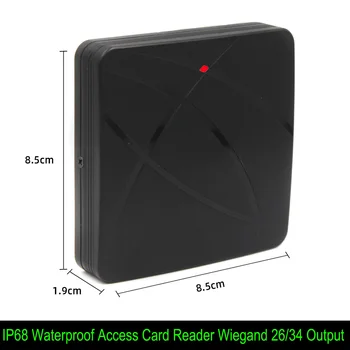 Водонепроницаемый бесконтактный RFID ID EM Считыватель карт контроля доступа Wiegand 26 34 125 кГц 13,56 МГц
