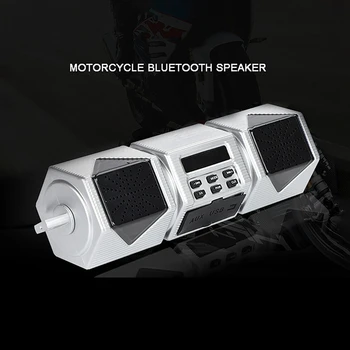 Водонепроницаемый мотоцикл Стерео Динамики Аудиосистема Усилитель Bluetooth Радио USB FM Радио MP3 Плеер 1