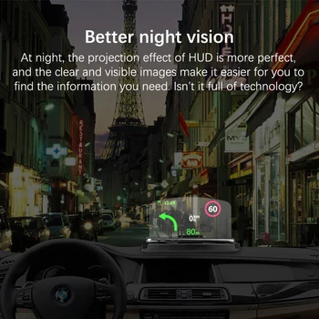 Держатель для мобильного телефона HUD Автомобильный навигационный проектор Проекционный дисплей QI Беспроводное зарядное устройство Автомобильный держатель 2