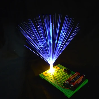Детские наборы для научных экспериментов Красочные оптоволоконные фонари Развивающая игрушка DIY
