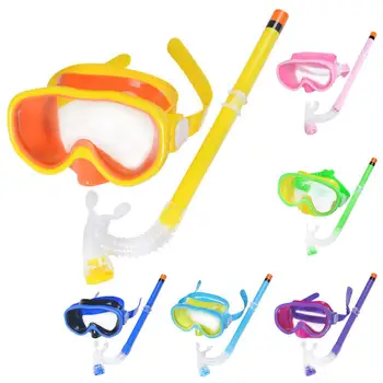  Детские очки для подводного плавания Набор анти-туман Анти-Протечка Детские акваланги Маска для снорклинга для мальчиков Девочки Дайвинг Плавание Очки Снаряжение Пакет