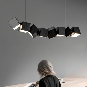 Дизайнерский подвесной светильник современный минималистичный ресторанный светильник Скандинавская творческая гостиная обеденный стол образец комната офисная барная лампа