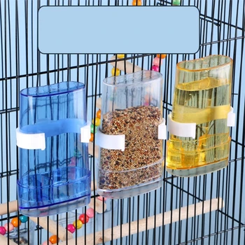 Диспенсер для воды для попугаев Без беспорядка Кормушка для попугаев Аксессуары для клетки кореллы Автоматические кормушки для волнистых попугаев