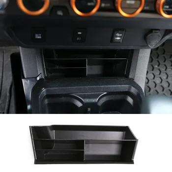 для 2016-2022 Toyota Tacoma ABS черный автомобильный стайлинг Автомобильная центральная система многофункционального ящика для хранения аксессуаров для интерьера автомобиля LHD