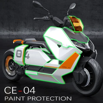 Для BMW CE04 CE-04 CE 04 Защита краски мотоцикла Краска ТПУ Комплекты полной защиты Антицарапина Пленка Защита кузова Наклейки