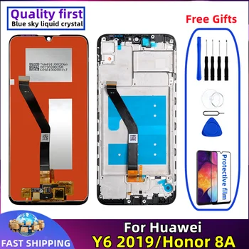 Для Huawei Y6 2019 ЖК-дисплей Y6S Honor 8A Оригинал С рамкой Дисплей мобильного телефона Сенсорный экран Дигитайзер в сборе Замена