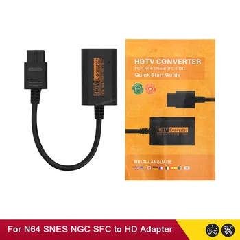 Для N64 в HDMI-совместимый кабель-преобразователь HDTV Адаптер для N64/Gamecube/SNES/GC Plug Play Full Digital 720P Без внешнего питания