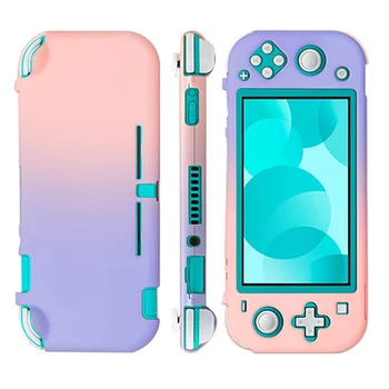 для Nintendo Switch Lite Защитный чехол Оболочка Красочный Симпатичный Жесткая задняя крышка Кожа Аксессуары для игровой консоли Фиолетово-розовый
