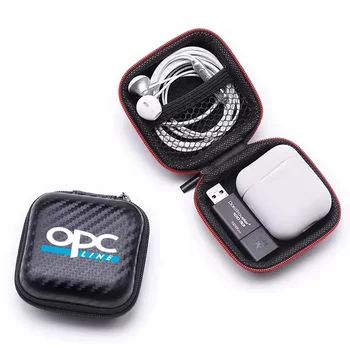 ДЛЯ Opel OPC Line Astra Insignia Сумка для хранения наушников из углеродного волокна Защитный USB-кабель Органайзер Портативные наушники Чехол