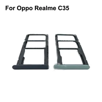  для Oppo Realme C35 Новый проверенный хороший держатель для SIM-карты Лоток для карты слот для Oppo Realme C 35 Замена держателя SIM-карты