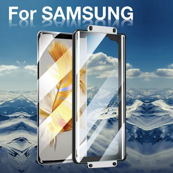 Для Samsung S23 Ultra S22 S21 S20 Note 20 10 9 PLUS Защитная пленка для экрана Взрывозащищенное защитное стекло Galaxy с установочным комплектом