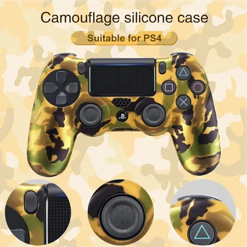 Для контроллера PS4 Геймпад Силиконовый чехол Резиновый чехол для кожи Защитный геймпад Управление Защитный чехол Аксессуары для игр