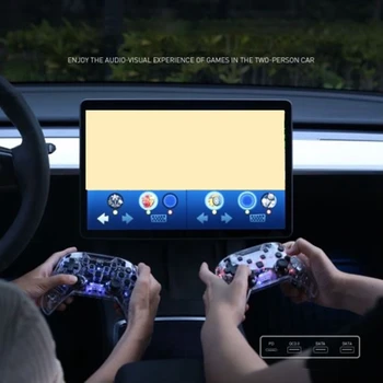 Для контроллера экрана Tesla Автомобильный ПК Видеогеймпад Джойстик с двойной вибрацией Для Tesla Model 3 Y X S Игровой джойстик