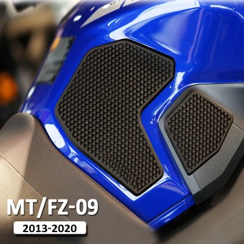 Для мотоцикла YAMAHA FZ-09 MT-09 2013-2020 Нескользящие боковые наклейки на топливный бак Водонепроницаемая прокладка 2019 2018 2017 2016 2015 2014